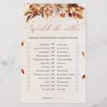 Papier Rustic Fall et Automne Plairait-elle à jouer<br><div class="desc">Rustic Fall and Autumn Voudrait-elle Plaire jeu,  Contactez-moi pour les articles correspondants ou pour la personnalisation,  Roses blush ©</div>