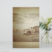 Papier Rustic Farm Truck Mariage campagnard Ouest (Debout devant)