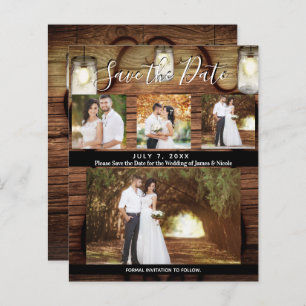 Papier Rustic Hanging Lights Mariage Photo Enregistrer la