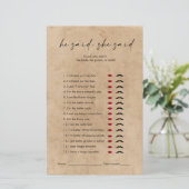 Papier Rustic Kraft Il Dit Qu'Elle A Dit Fête des mariées (Debout devant)