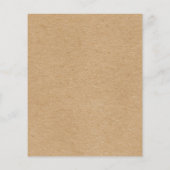 Papier Rustic Kraft Simple Élégant Bohème (Dos)