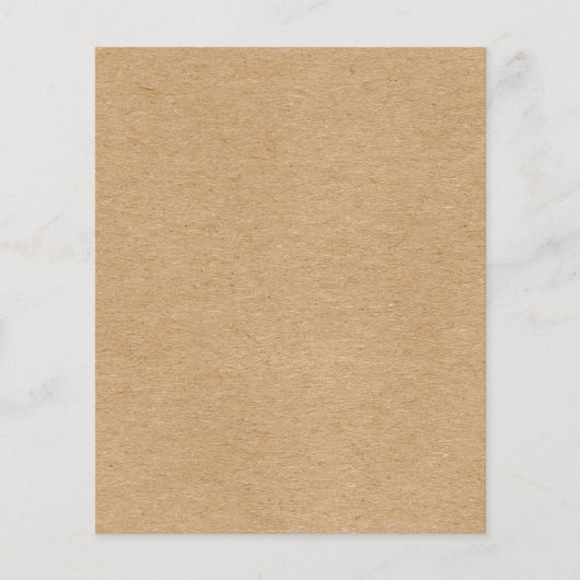 Papier Rustic Kraft Simple Élégant Bohème (Devant)