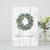 Papier Rustic Laurel Wreath Recette Organisateur Divider (Debout devant)