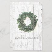 Papier Rustic Laurel Wreath Recette Organisateur Divider (Devant / Derrière)