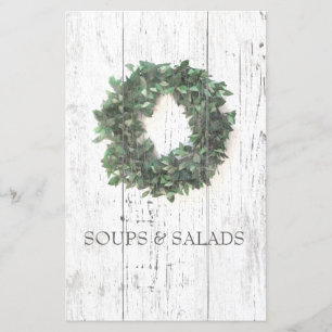 Papier Rustic Laurel Wreath Recette Organisateur Divider