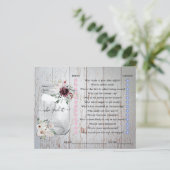 Papier Rustic Mason Jar Fête des mariées Jame (Debout devant)