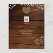 Papier Rustic Mason Jars Lumières Dentelle Gypsophilie MA (Dos)