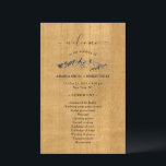 Papier Rustic Mountain Wedding Program<br><div class="desc">Belle feuille de papier du programme MOUNTAIN WEDDING avec un motif de montagne esquissé et un grand "bienvenue" dans un script élégant ainsi que les détails du programme de mariage sur un arrière - plan rustique texturé en bois pour vous de personnaliser.</div>