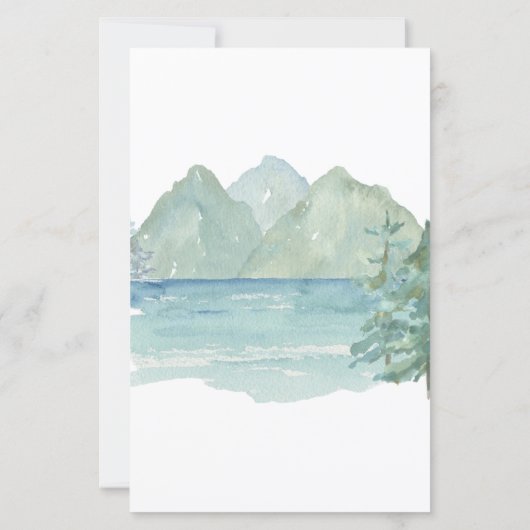 Papier Rustic Mountains Adventure Budget 50e anniversaire (Dos)