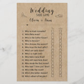 Papier Rustic Paper Fête des mariées amusant Mariage chau (Devant)