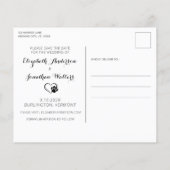 Papier Rustic Pet Chien Mariage Photo Budget Enregistrer  (Dos)