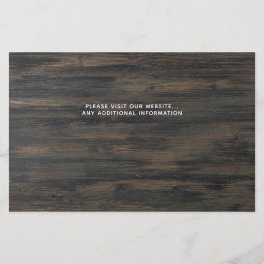 Papier Rustic Pet Mariage Budget Chien Enregistrer Les Ca (Dos)