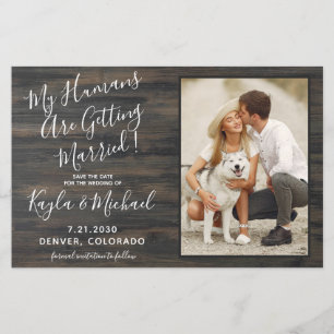 Papier Rustic Pet Mariage Budget Chien Enregistrer Les Ca