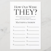 Papier Rustic : quel âge avaient-ils et quelle était leur (Devant)