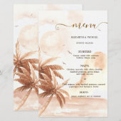 Papier Rustic Tropical Palm (Devant / Derrière)