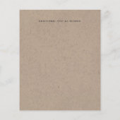 Papier Rustic Turtle Océan Mariage Invite Budget (Dos)