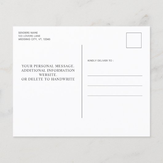 Papier Rustic Wood 3 Photo Budget Mariage Enregistrer La (Dos)