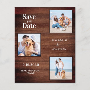 Papier Rustic Wood 3 Photo Budget Mariage Enregistrer La 