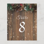Papier Rustic Wood Country Pine de Noël Garland Étincelle (Devant)