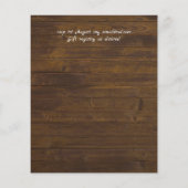 Papier Rustique automne Citrouille Figs Fleurs Mariage (Dos)