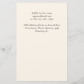 Papier Rustique BOHO Sunflowers Mariage de verdure (Dos)