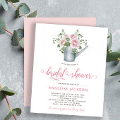 Papier Rustique BUDGET rose fleuri invitation douche nupt