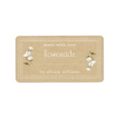 Papier rustique Étiquette en coton Sprig Kraft fai (Devant)