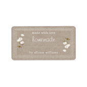 Papier rustique Étiquette en coton Sprig Kraft fai (Devant)