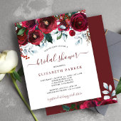 Papier Rustique hiver budget nuptiale invitation douche n