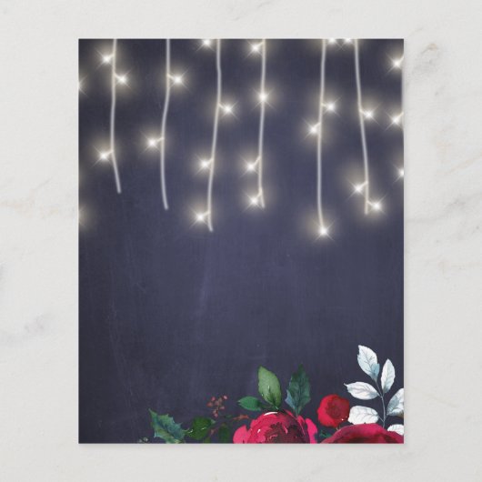 Papier Rustique hiver budget nuptiale invitation douche n (Dos)