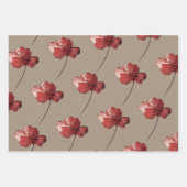Papier Rustique Kraft Carmine Boutons rouges Bloss (Devant 2)