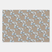 Papier Rustique Kraft Sprigs Eucalyptus Bleus 2 (Devant)