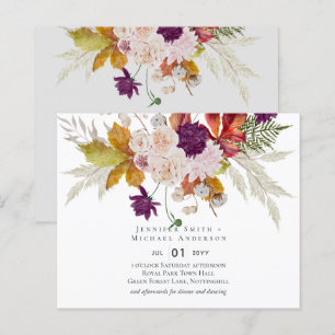 Papier Rustique Maroon Ginger Mariage Blush