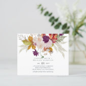 Papier Rustique Maroon Ginger Mariage Blush (Debout devant)