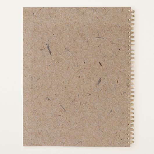 Papier rustique minimaliste moderne (Dos)