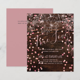 Papier Rustique moderne Dusty Rose rose Confetti Mariage