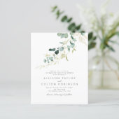 Papier Rustique sauge budget vert tout en un mariage (Debout devant)