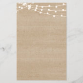 Papier Rustique serait-elle plutôt nuptiale jeu de douche (Dos)