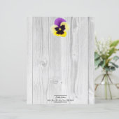 Papier rustique violet et jaune (Debout devant)