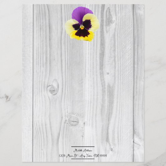 Papier rustique violet et jaune (Devant)