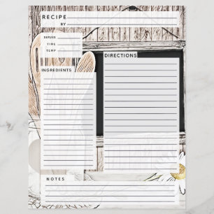 Papier Rustlic Pays Burlap Recette Insertion