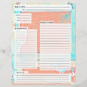 Papier Rustlic Pays Burlap Recette Insertion (Dos)