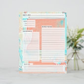 Papier Rustlic Pays Burlap Recette Insertion (Debout devant)