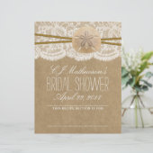 Papier Sable Dollar Fête des mariées Plage Recette Divide (Debout devant)