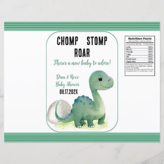 Papier Sac à chip rôti vert Dinosaure à la compe
