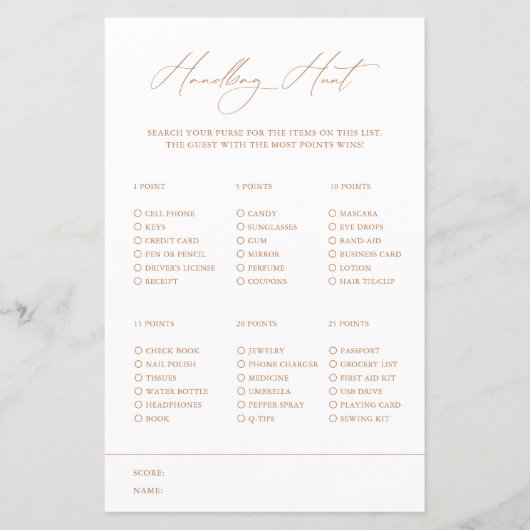 Papier Sac à main chasse élégante Fête des mariées blanch (Devant)