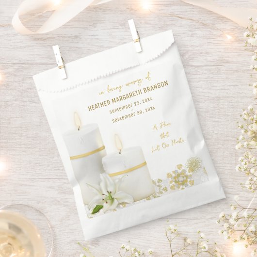 Papier Sachets de bougies en lys (Coupé)