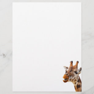 Papier Safari Afrique Jungle Girafe
