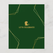 Papier Safari Animal Tiger Budget Anniversaire Invitation (Dos)