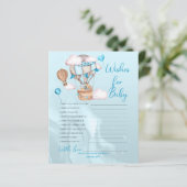 Papier Safari Animaux Ballons Voeux pour le jeu bébé (Debout devant)